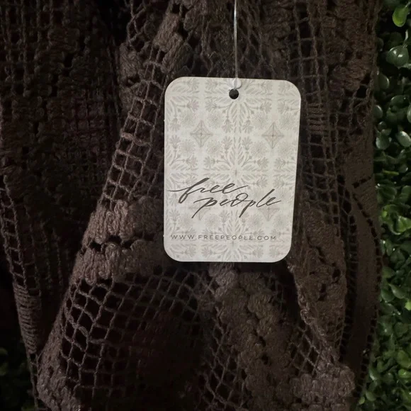 FREE PEOPLE Off The Coast Crochet Layer CARDIGAN - Picture 11 of 14